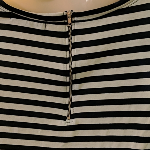 Green Envelope Navy/White Striped Top - Picture 5 of 6